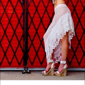 🔥crochet highlow skirt